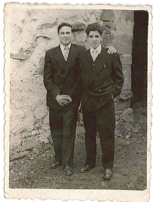 Rosalino Torre y Facuriella en El Campu (Blimea)