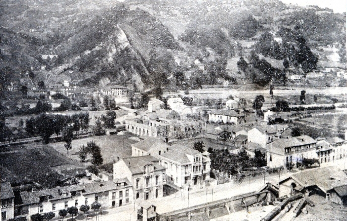 Panorámica de El Entrego, años 20