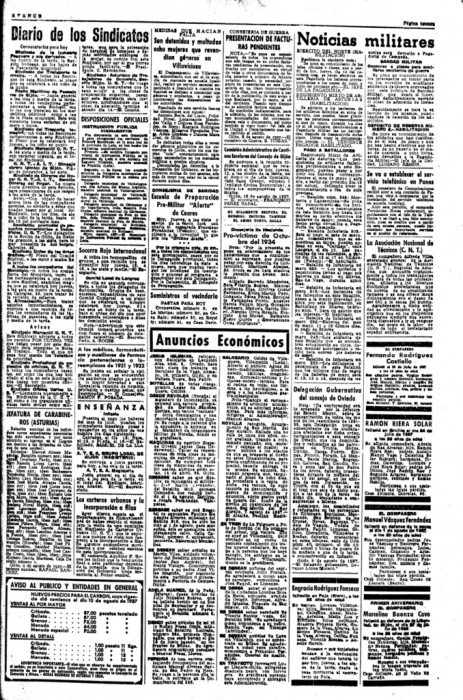 "Avance", 12 de agosto de 1937