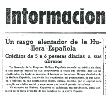 "La Nueva España", 12 de Noviembre de 1937 "La Nueva España", 12 de Noviembre de 1937