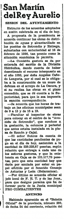 "La Nueva España", 4 de enero de 1938