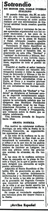 "La Nueva España", 4 de junio de 1938